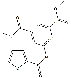 dimethyl 5-(2-furoylamino)isophthalate Struktur