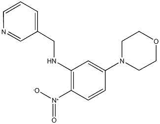 4-{4-nitro-3-[(3-pyridinylmethyl)amino]phenyl}morpholine Struktur