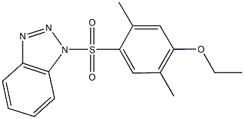 4-(1H-1,2,3-benzotriazol-1-ylsulfonyl)-2,5-dimethylphenyl ethyl ether Struktur