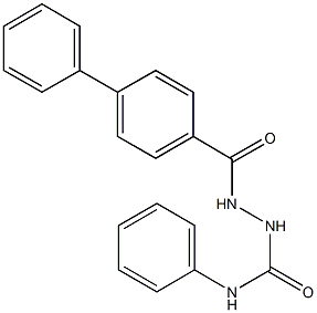 2-([1,1'-biphenyl]-4-ylcarbonyl)-N-phenylhydrazinecarboxamide Struktur