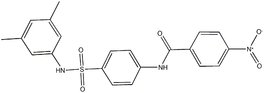 N-{4-[(3,5-dimethylanilino)sulfonyl]phenyl}-4-nitrobenzamide Struktur