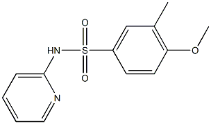 4-methoxy-3-methyl-N-(2-pyridinyl)benzenesulfonamide Struktur