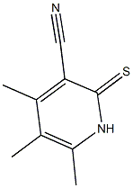 4,5,6-trimethyl-2-thioxo-1,2-dihydro-3-pyridinecarbonitrile Struktur