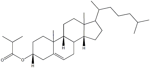 17-(1,5-dimethylhexyl)-10,13-dimethyl-2,3,4,7,8,9,10,11,12,13,14,15,16,17-tetradecahydro-1H-cyclopenta[a]phenanthren-3-yl 2-methylpropanoate Struktur