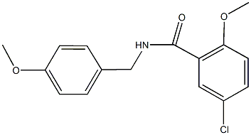 5-chloro-2-methoxy-N-(4-methoxybenzyl)benzamide Struktur