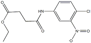 ethyl 4-{4-chloro-3-nitroanilino}-4-oxobutanoate Struktur