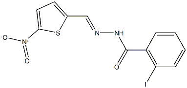 N'-({5-nitro-2-thienyl}methylene)-2-iodobenzohydrazide Struktur