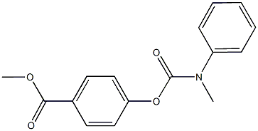 methyl 4-{[(methylanilino)carbonyl]oxy}benzoate Struktur