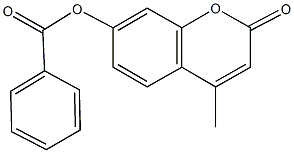 4-methyl-2-oxo-2H-chromen-7-yl benzoate Struktur