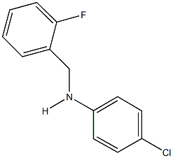 N-(4-chlorophenyl)-N-(2-fluorobenzyl)amine Struktur