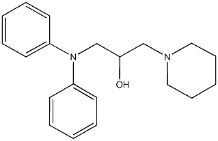 1-(diphenylamino)-3-(1-piperidinyl)-2-propanol Struktur