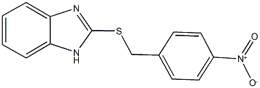 2-({4-nitrobenzyl}sulfanyl)-1H-benzimidazole Struktur