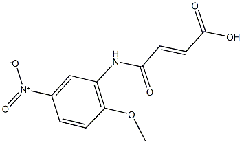 4-{5-nitro-2-methoxyanilino}-4-oxo-2-butenoic acid Struktur