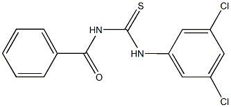 N-benzoyl-N'-(3,5-dichlorophenyl)thiourea Struktur