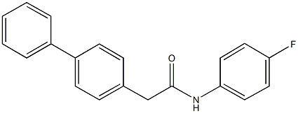 2-[1,1'-biphenyl]-4-yl-N-(4-fluorophenyl)acetamide Struktur