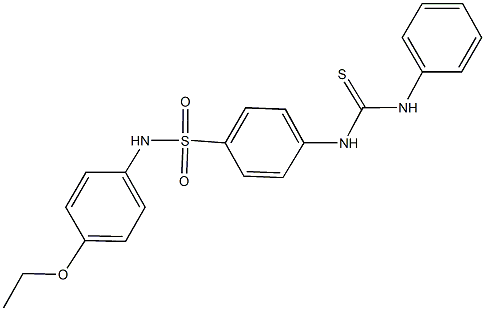 4-[(anilinocarbothioyl)amino]-N-(4-ethoxyphenyl)benzenesulfonamide Struktur