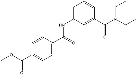 methyl 4-({3-[(diethylamino)carbonyl]anilino}carbonyl)benzoate Struktur