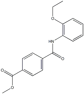 methyl 4-[(2-ethoxyanilino)carbonyl]benzoate Struktur