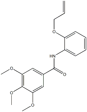 N-[2-(allyloxy)phenyl]-3,4,5-trimethoxybenzamide Struktur