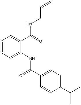 N-allyl-2-[(4-isopropylbenzoyl)amino]benzamide Struktur