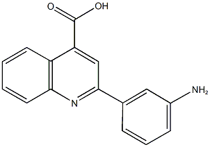 2-(3-aminophenyl)-4-quinolinecarboxylic acid Struktur