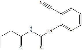 N-butyryl-N'-(2-cyanophenyl)thiourea Struktur