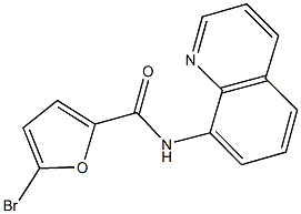 5-bromo-N-(8-quinolinyl)-2-furamide Struktur