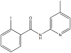 2-iodo-N-(4-methyl-2-pyridinyl)benzamide Struktur