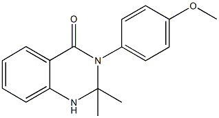 3-(4-methoxyphenyl)-2,2-dimethyl-2,3-dihydro-4(1H)-quinazolinone Struktur