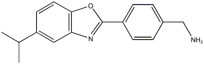 4-(5-isopropyl-1,3-benzoxazol-2-yl)benzylamine Struktur