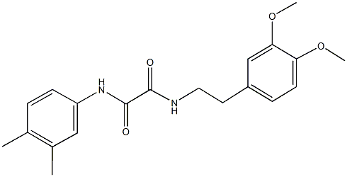 N~1~-[2-(3,4-dimethoxyphenyl)ethyl]-N~2~-(3,4-dimethylphenyl)ethanediamide Struktur