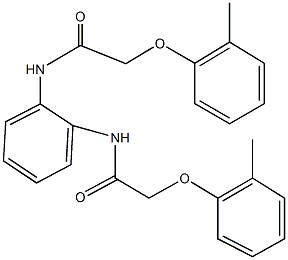 2-(2-methylphenoxy)-N-(2-{[(2-methylphenoxy)acetyl]amino}phenyl)acetamide Struktur