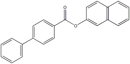 2-naphthyl [1,1'-biphenyl]-4-carboxylate Struktur