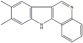 8,9-dimethyl-11H-indolo[3,2-c]quinoline Struktur