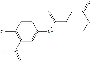 methyl 4-{4-chloro-3-nitroanilino}-4-oxobutanoate Struktur