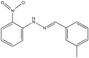 3-methylbenzaldehyde {2-nitrophenyl}hydrazone Struktur