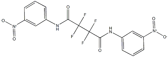 2,2,3,3-tetrafluoro-N~1~,N~4~-bis{3-nitrophenyl}succinamide Struktur