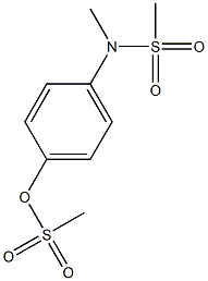 4-[methyl(methylsulfonyl)amino]phenyl methanesulfonate Struktur