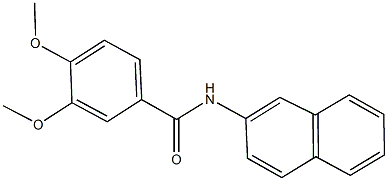 3,4-dimethoxy-N-(2-naphthyl)benzamide Struktur