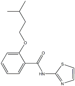 2-(isopentyloxy)-N-(1,3-thiazol-2-yl)benzamide Struktur