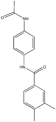 N-[4-(acetylamino)phenyl]-3,4-dimethylbenzamide Struktur