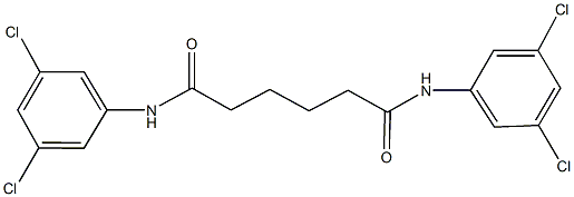 N~1~,N~6~-bis(3,5-dichlorophenyl)hexanediamide Struktur