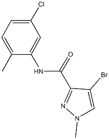 4-bromo-N-(5-chloro-2-methylphenyl)-1-methyl-1H-pyrazole-3-carboxamide Struktur