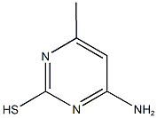 4-amino-6-methyl-2-pyrimidinyl hydrosulfide Struktur