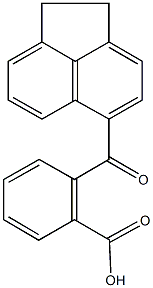 2-(1,2-dihydro-5-acenaphthylenylcarbonyl)benzoic acid Struktur