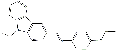 N-(4-ethoxyphenyl)-N-[(9-ethyl-9H-carbazol-3-yl)methylene]amine Struktur