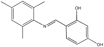 4-[(mesitylimino)methyl]benzene-1,3-diol Struktur