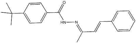 4-tert-butyl-N'-(1-methyl-3-phenyl-2-propenylidene)benzohydrazide Struktur