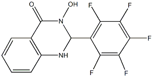 3-hydroxy-2-(2,3,4,5,6-pentafluorophenyl)-2,3-dihydro-4(1H)-quinazolinone Struktur