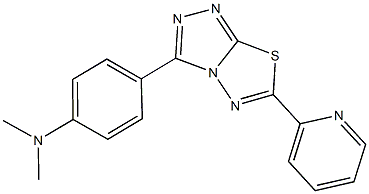 N,N-dimethyl-N-{4-[6-(2-pyridinyl)[1,2,4]triazolo[3,4-b][1,3,4]thiadiazol-3-yl]phenyl}amine Struktur